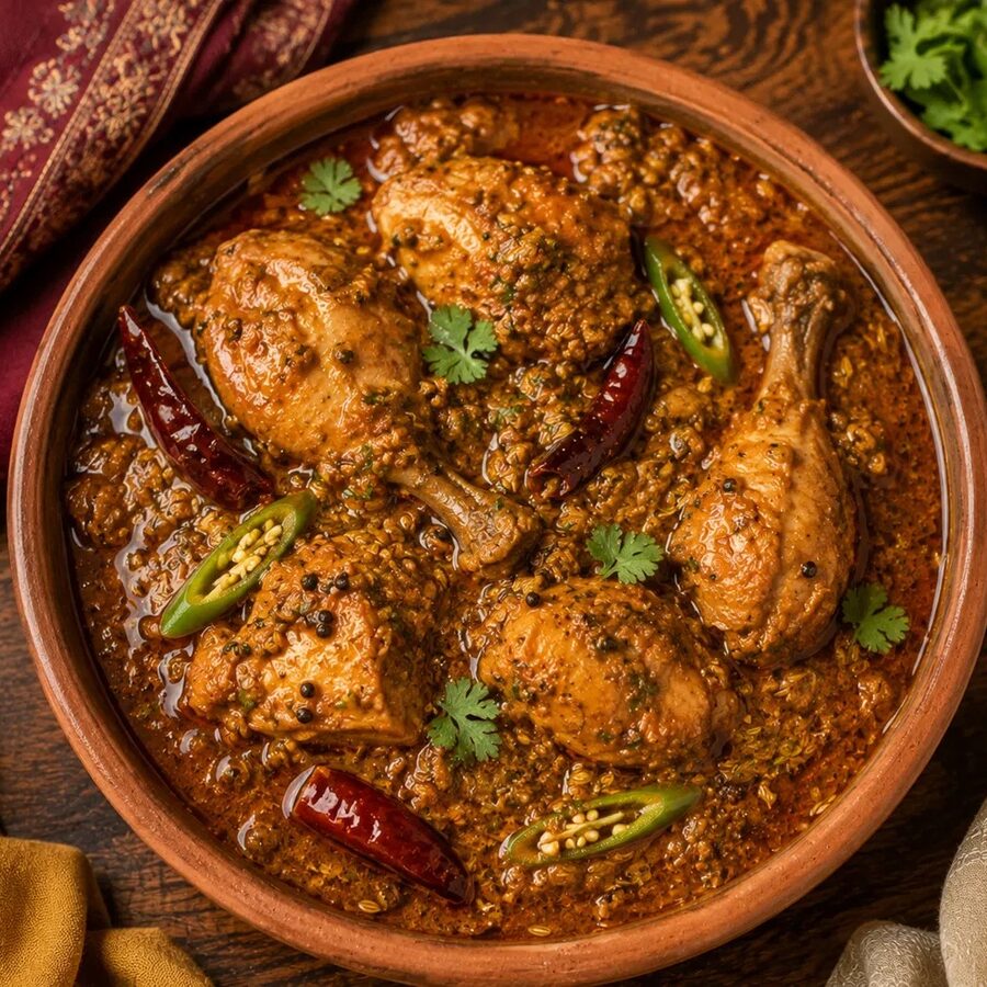 Chicken Achari — halal home-cooked corporate lunch delivery in Lahore