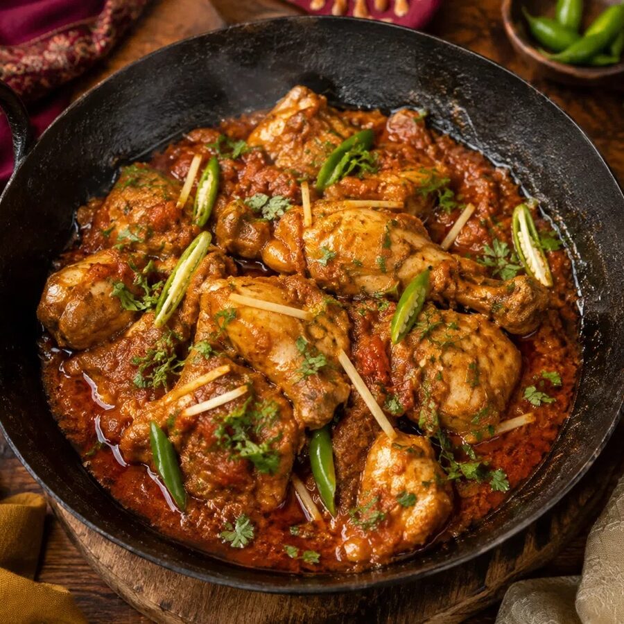 Chicken Karahi — halal home-cooked corporate lunch delivery in Lahore
