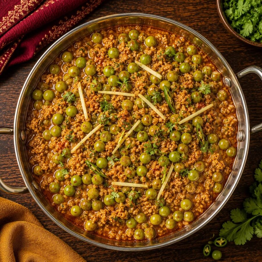 Chicken Keema Matar — halal home-cooked corporate lunch delivery in Lahore